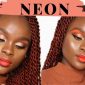 neon makeup look tutorial